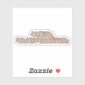 Alexa, doe mijn grafieken - Grappige verpleegster Sticker (Vel)