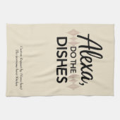 Alexa doen de afwas sassy theedoek laken cadeau (Horizontaal)