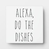 Alexa doet de afwas | Keukenbordje Fotoplaat (Voorkant)
