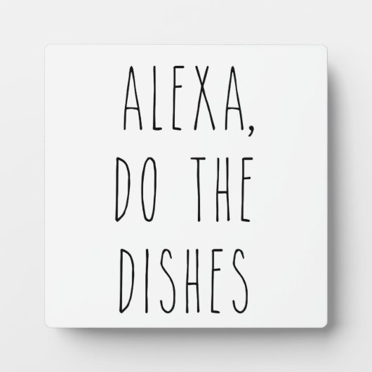 Alexa doet de afwas | Keukenbordje Fotoplaat (Voorkant)