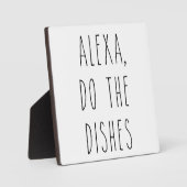 Alexa doet de afwas | Keukenbordje Fotoplaat (Voorkant)