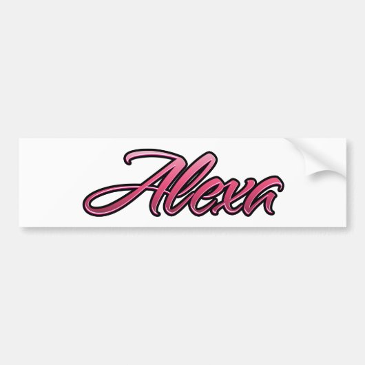 Alexa faded pink Aufkleber Sticker (Voorkant)