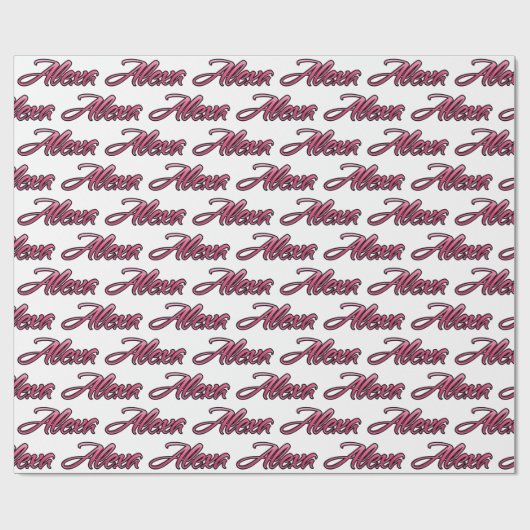 Alexa faded pink personalisiertes Geschenkpapier Cadeaupapier (Vlak)
