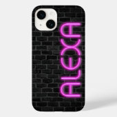 ALEXA in PINK Neon Lights Case-Mate iPhone Case (Achterkant)