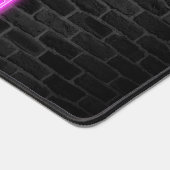 ALEXA in ROZE neonlichten op baksteen Bureaumat (Hoek)