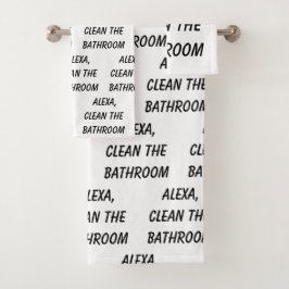 Alexa, maak de badkamer schoon bad handdoek