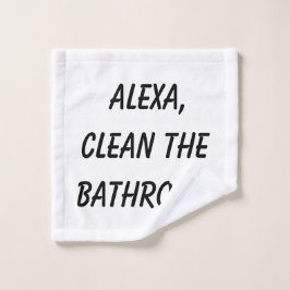 Alexa, maak de badkamer schoon bad handdoek