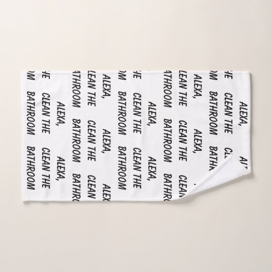Alexa, maak de badkamer schoon bad handdoek (Handdoek)