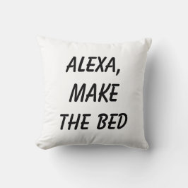 Alexa, maak het bed op kussen