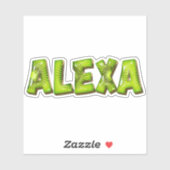 Alexa Name Kiwi Design Aufkleber Sticker (Vel)