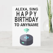 Alexa Sign Happy Birthday Kaart (Voorkant)
