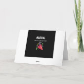 Alexa, sla mijn verjaardag dit jaar gepersonalisee kaart (Achterkant)