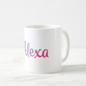 Alexa Stylish Cursive Koffiemok (Voorkant rechts)