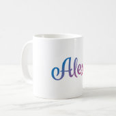Alexa Stylish Cursive Koffiemok (Voorkant links)