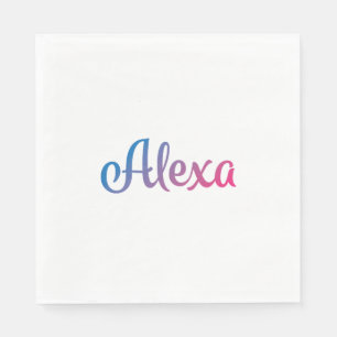 Alexa Stylish Cursive Servetten