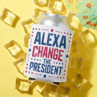 Alexa Verander het President Grappig Politiek Blikjeskoeler