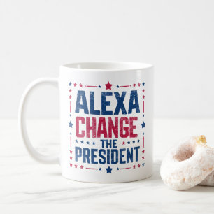 Alexa Verander het President Grappig Politiek Koffiemok