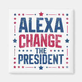 Alexa Verander het President Grappig Politiek Magneet