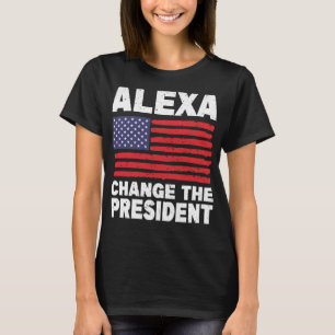 Alexa verander het President met grappige politiek T-shirt