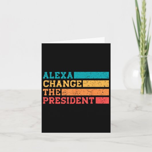 Alexa verander het President Trump Funny Elections Kaart (Voorkant)