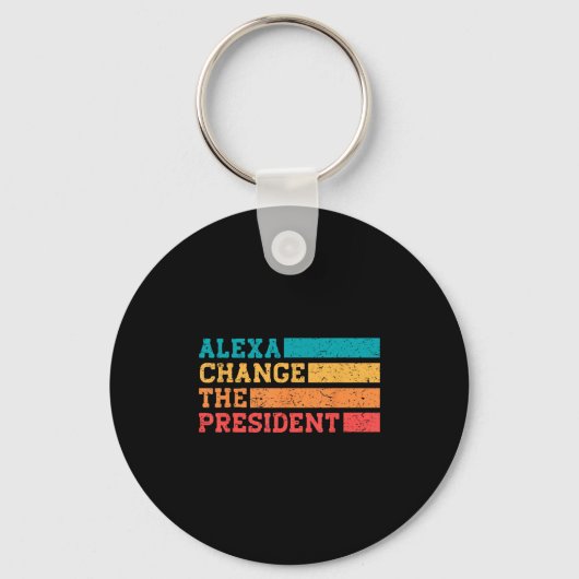Alexa verander het President Trump Funny Elections Sleutelhanger (Voorkant)