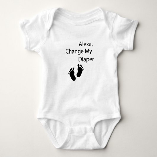 Alexa, verander mijn luiende babymeisje, nieuwe ba romper (Voorkant)