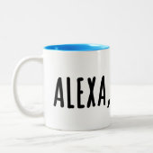 Alexa, volgende. . . tweekleurige koffiemok (Links)