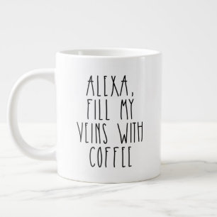Alexa vult mijn zegen met Coffee Rae Dunn geïnspi Grote Koffiekop