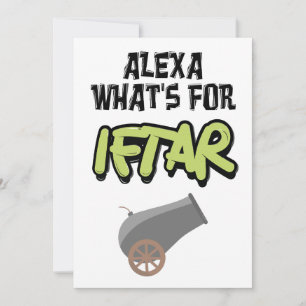 Alexa Whats voor Iftar Ramadan Funny Meme Feestdagenkaart