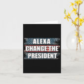 Alexa wijzigt het President Funny Trump Kaart (Gele Bloem)