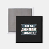 Alexa wijzigt het President Funny Trump Magneet (Voorkant / Achterkant)