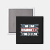 Alexa wijzigt het President Funny Trump Magneet (Voorkant / Achterkant)