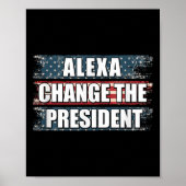Alexa wijzigt het President Funny Trump Poster (Voorkant)