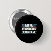 Alexa wijzigt het President Funny Trump Ronde Button 5,7 Cm (Voorkant /achterkant)