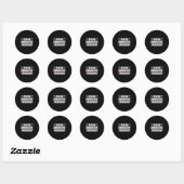 Alexa wijzigt het President Funny Trump Ronde Sticker (Vel)