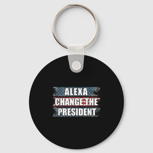 Alexa wijzigt het President Funny Trump Sleutelhanger (Voorkant)