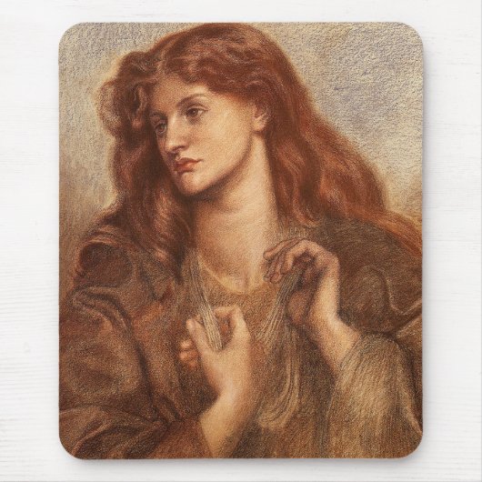 Alexa Wilding (Elegante jonge vrouw met rood haar) Muismat (Voorkant)