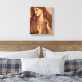 Alexa Wilding (elegante jongedame met rode haar) Canvas Afdruk (Insitu (Slaapkamer))
