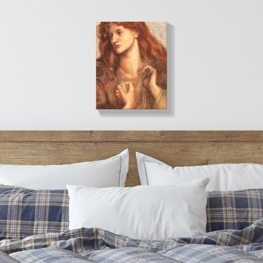 Alexa Wilding (elegante jongedame met rode haar) Canvas Afdruk (Insitu (Slaapkamer))