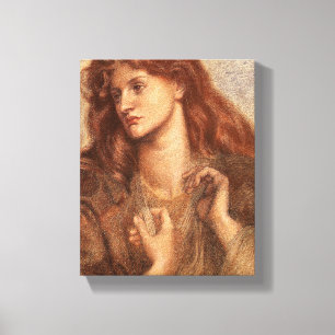 Alexa Wilding (elegante jongedame met rode haar) Canvas Afdruk