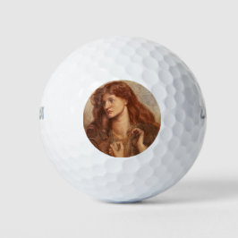 Alexa Wilding (elegante jongedame met rode haar) Golfballen