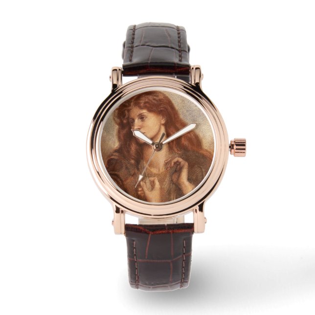 Alexa Wilding (elegante jongedame met rode haar) Horloge (Voorkant)