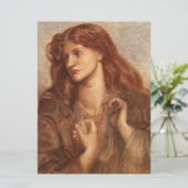 Alexa Wilding (elegante jongedame met rode haar) Kaart (Staand voorkant)