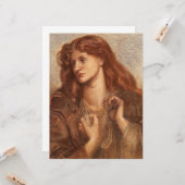 Alexa Wilding (elegante jongedame met rode haar) Kaart (Voorkant / Achterkant in situ)