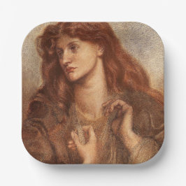 Alexa Wilding (elegante jongedame met rode haar) Papieren Bordje