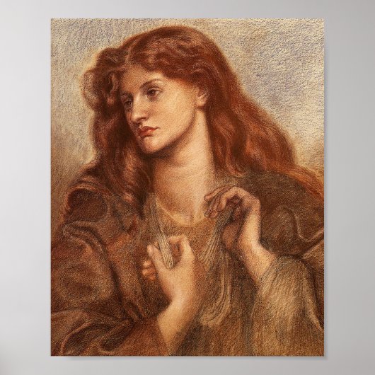 Alexa Wilding (elegante jongedame met rode haar) Poster (Voorkant)