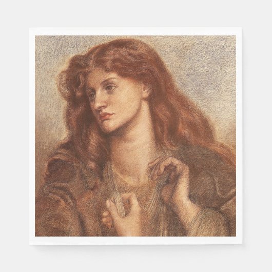 Alexa Wilding (elegante jongedame met rode haar) Servet (Voorkant)