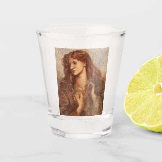 Alexa Wilding (elegante jongedame met rode haar) Shot Glas (Voorkant)