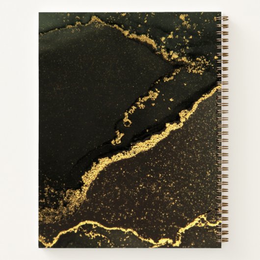 Alexa Write My Notes Black and Gold Monogram  Notitieboek (Achterkant)