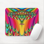 ALEXA ~ Zany Heet Geel, Blauw, Groen en Roze Muismat (Met muis)